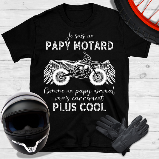 Je suis un papy motard grand père T-shirt