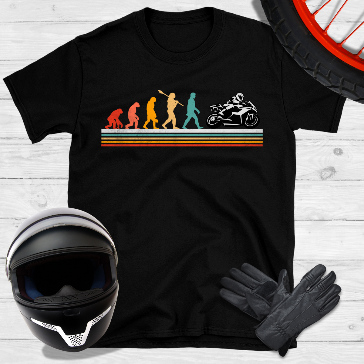 Moto Evolution Vintage Motard T-shirt