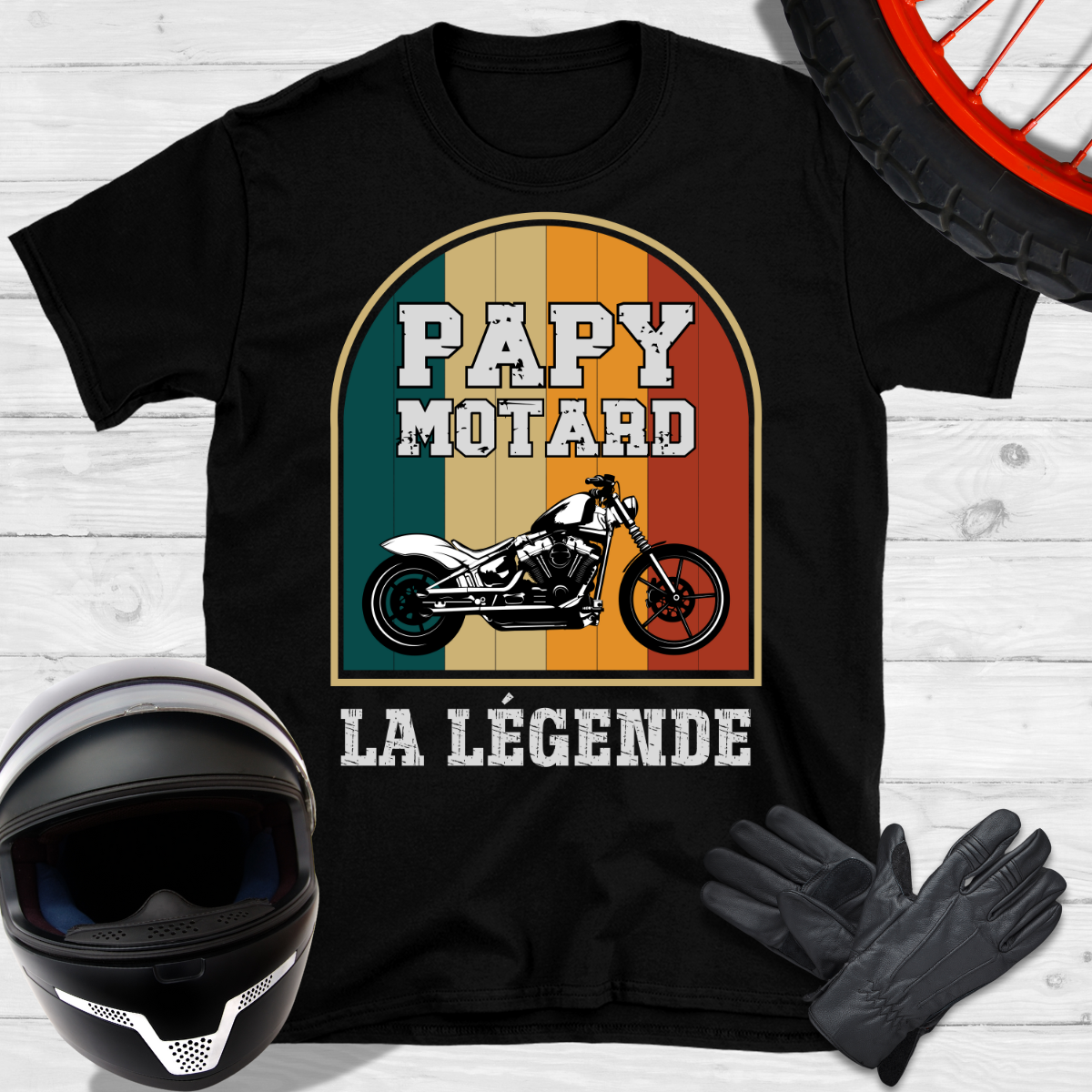 Papy motard la légende T-shirt