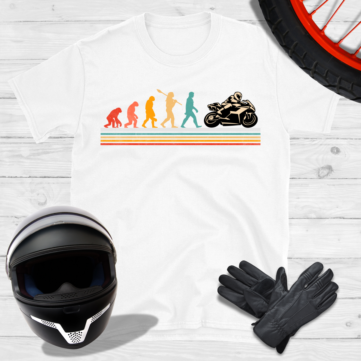 Moto Evolution Vintage Motard T-shirt