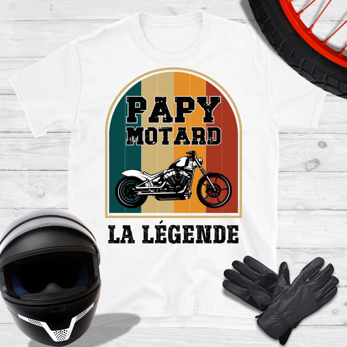 Papy motard la légende T-shirt