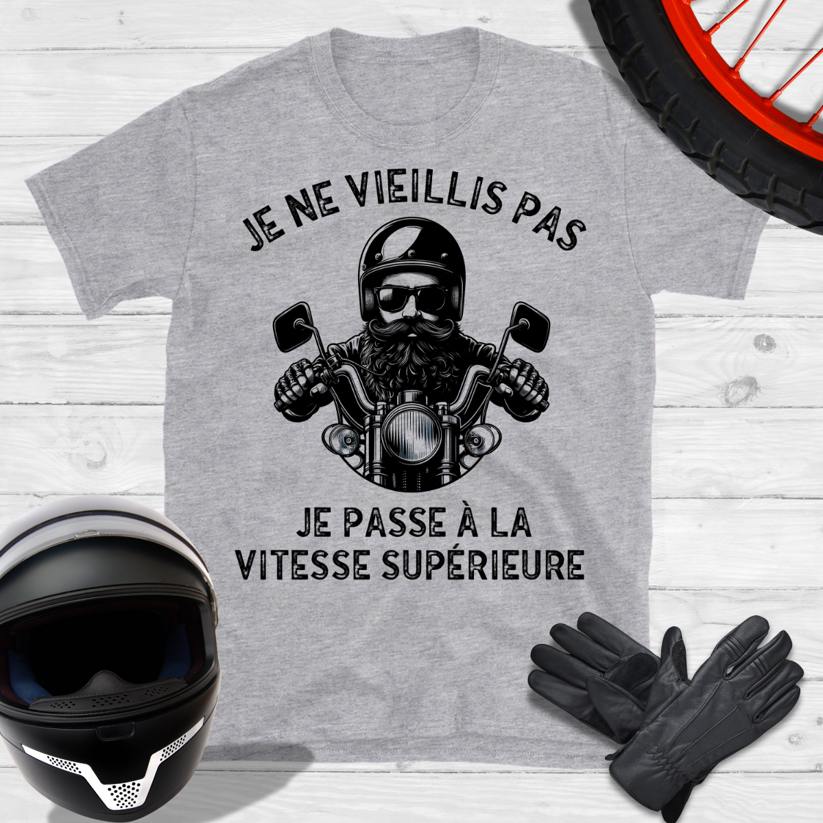 Je ne vieillis pas je passe à la vitesse supérieure T-shirt