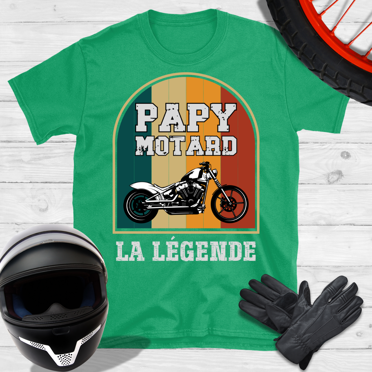 Papy motard la légende T-shirt