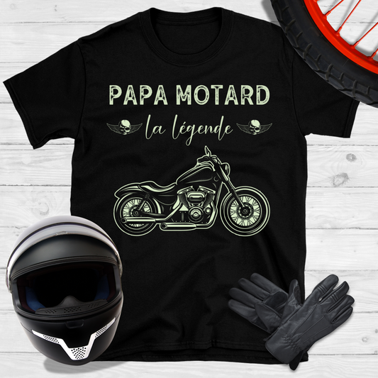 Papa motard la légende T-shirt